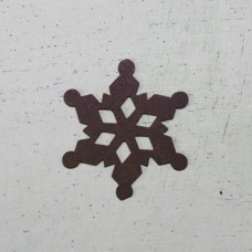 Rusty Tin Snowflake - 2" - 10/Pkg
